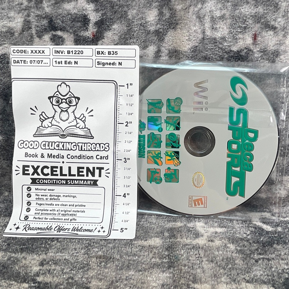 Deca Sports Nintendo Wii Hudson Soft 2008 Sports Party Game Disc Only